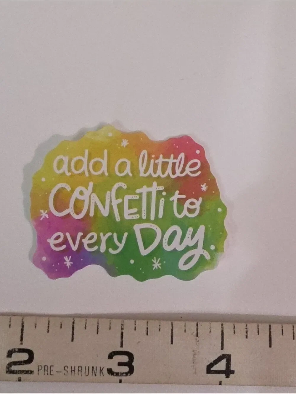 Colorful Inspirational Sticker Set - Rainbow Affirmations - Lot Of 8